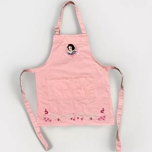 Williams Sonoma Disney Princess Snow White Kids Apron Pink Embroidered Floral